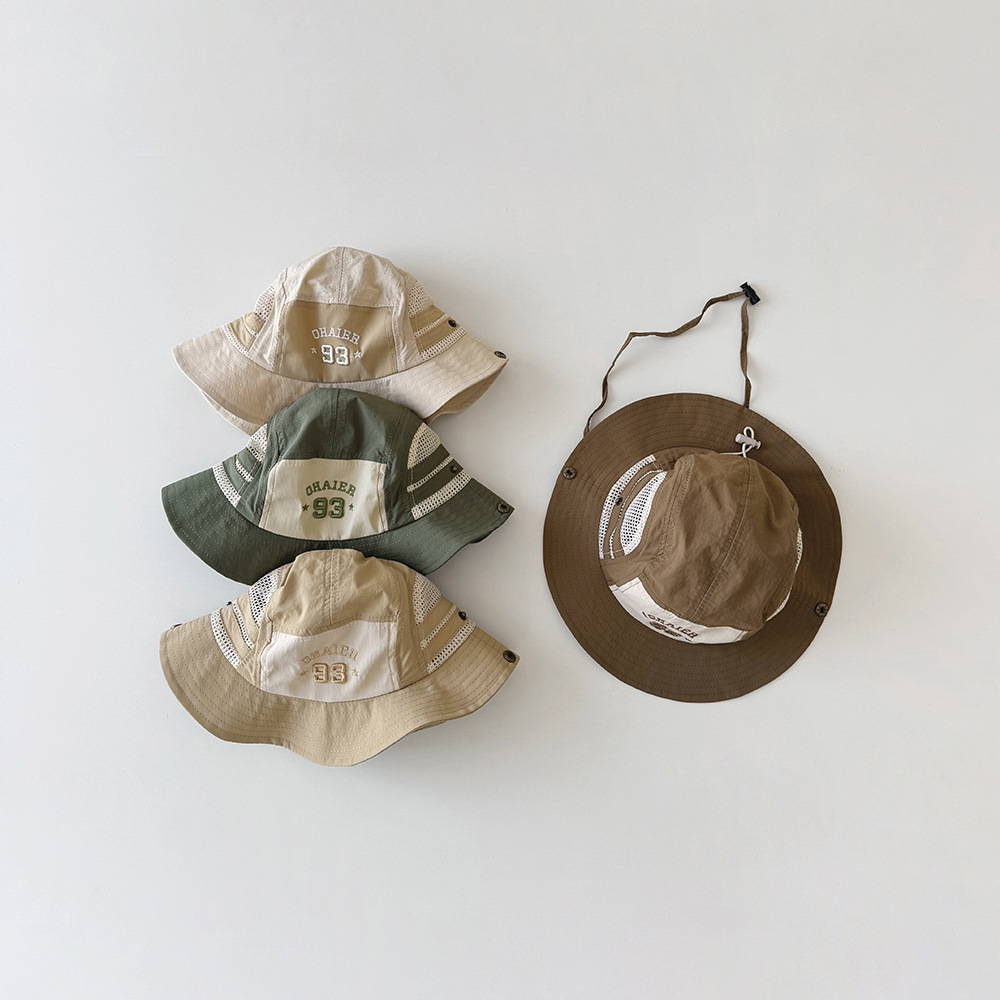 Kids Outdoor Hat - 子供用フィッシャーマンハット ベビー 男の子 女の子 夏用 メッシュ