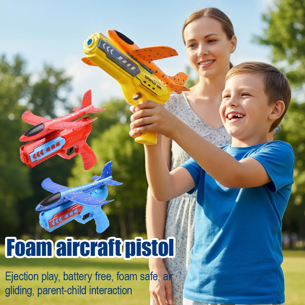 Kids Outdoor Entertainment - 飛行玩具 子供用ギフト 子供用射出飛行機玩具 フォーム航空機グライダー 親子屋外ゲーム玩具 フォームシューティング