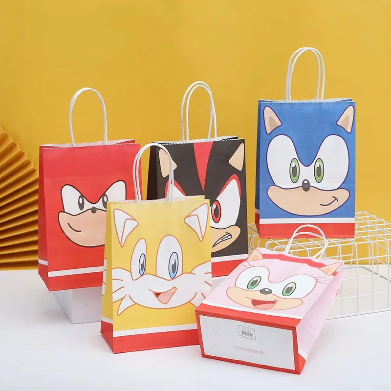 Kids Outdoor Kitchen Accessories - 売れ筋新作ソニックキャンディギフトバッグかわいい漫画ハリネズミアニメショッピングバッグホリデーパーティーデコレーション子供誕生日おもちゃギフト