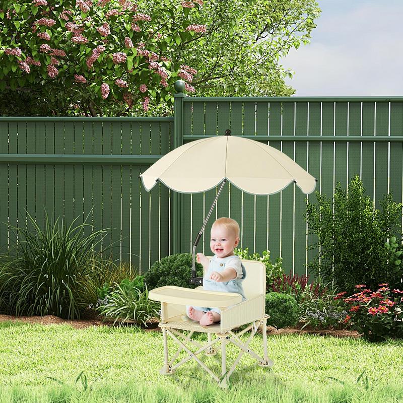 Kids Outdoor Folding Chair - ポータブルベビーブースターシート,折りたたみ式トラベルフィーディングシート,屋外ビーチシート,ベビー家具用品
