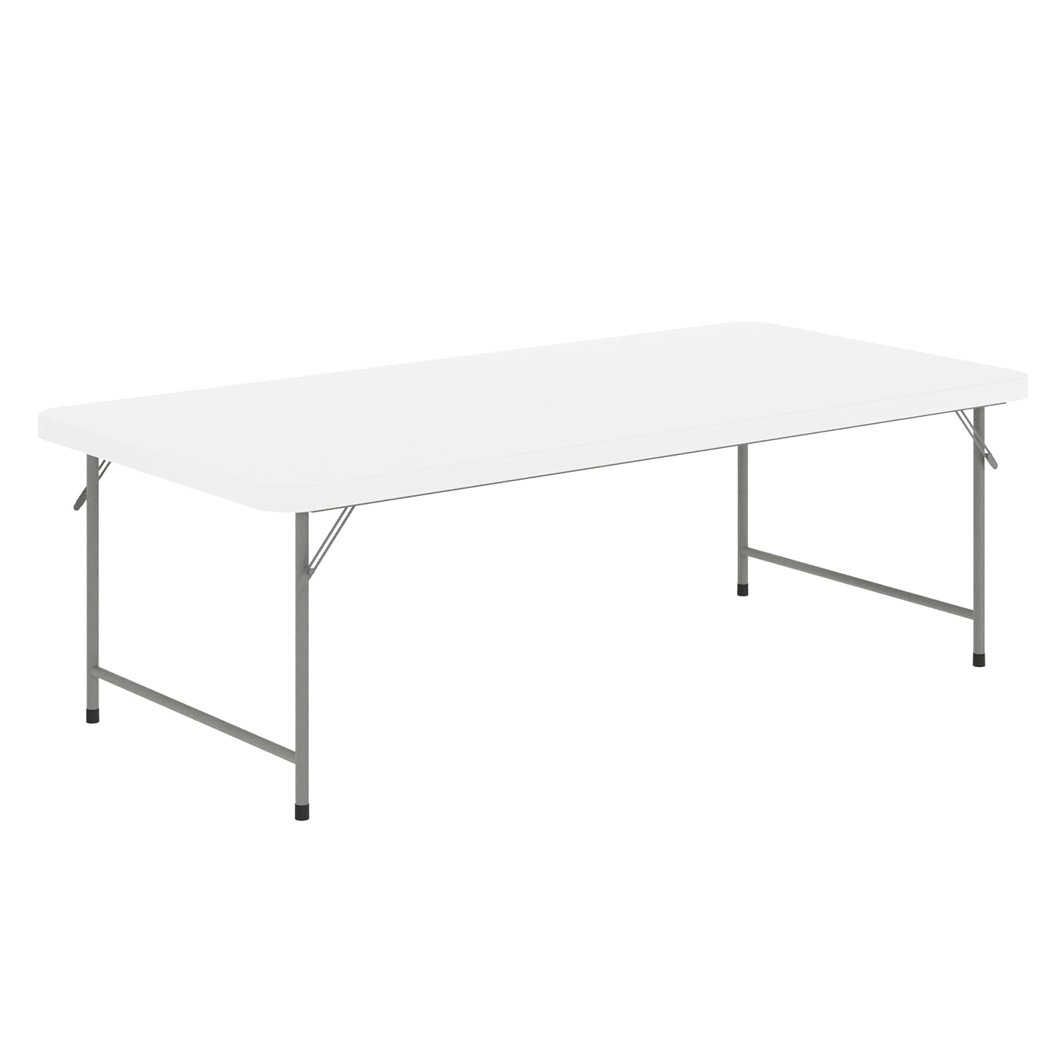Kids Outdoor Table - 子供用1.5メートルプラスチック折りたたみテーブル、グラナイトホワイト、耐久性のある業務用グレード、屋内・屋外イベント用、カスタマイズ可能