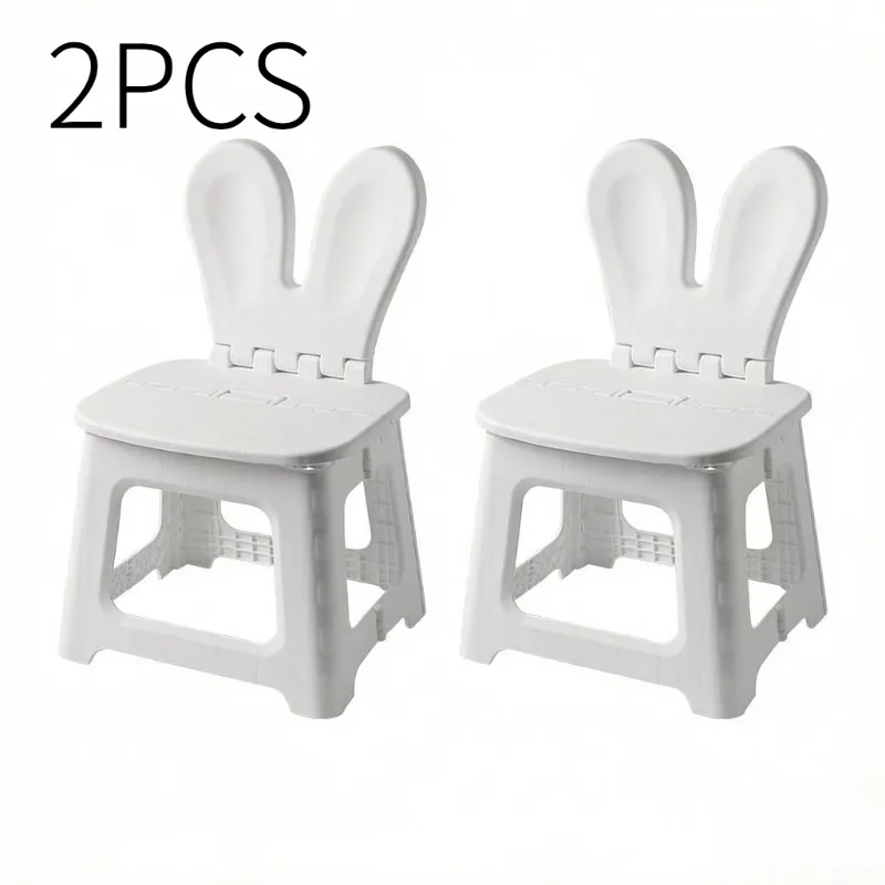 2個入り 厚みのあるウサギの漫画柄折りたたみ椅子、子供用ポー - Kids Outdoor Folding Chair のレビューと価格