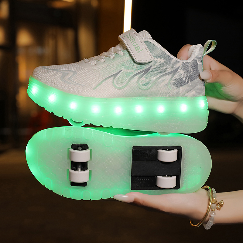 ユースローラーシューズ LEDライト付き 高品質 アウトドア - Children'S Outdoor のレビューと価格