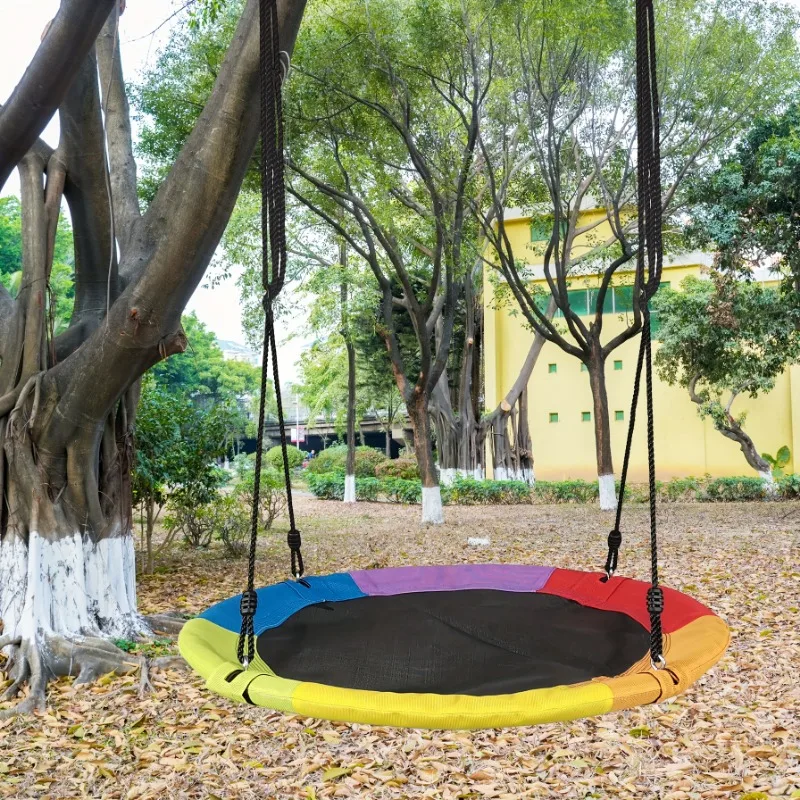 円形オックスフォードネットキャンバス子供用ハンモック吊り下げ - Kids Outdoor Garden Set のレビューと価格