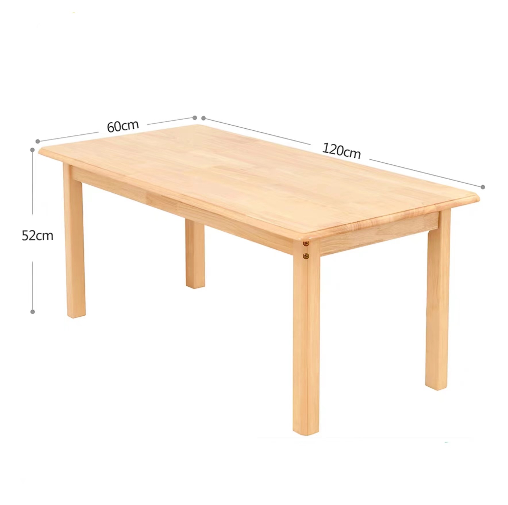 テーブルと椅子 無垢材の子供用学習テーブル 早期教育用6人掛 - Kids Outdoor Table のレビューと価格