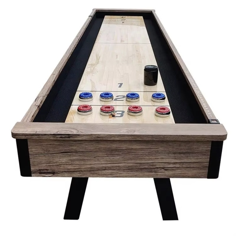 9フィートのポータブルアーケードシャッフルボードゲームテーブ - Kids Outdoor Table のレビューと価格