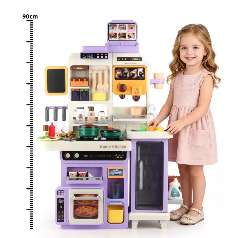90cm大型ごっこ遊びキッチンセット（ライト、サウンド、シン - Kids Outdoor Kitchen Accessories のレビューと価格