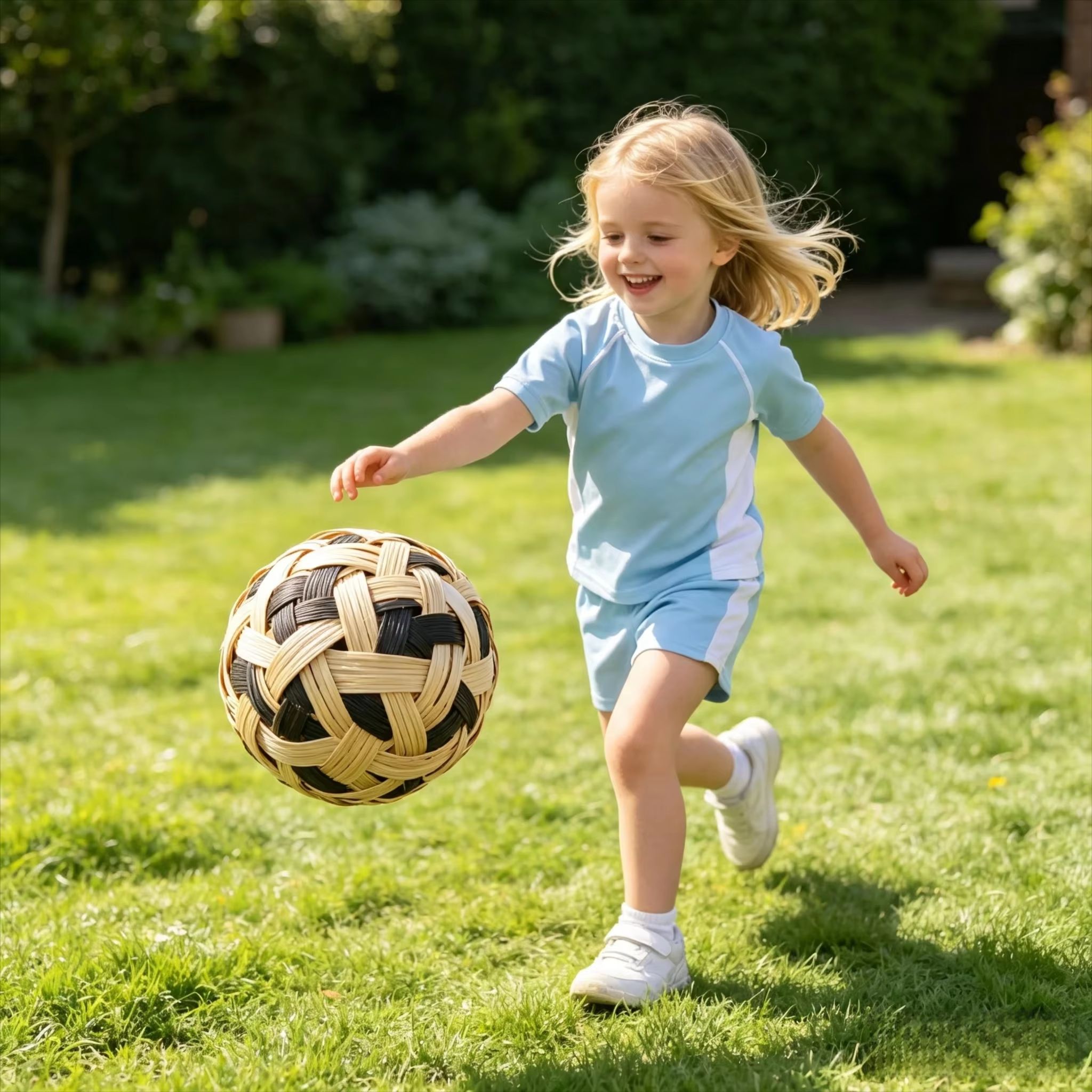 子供用セパタクロー籐ボール手編み子供用キックバレーボール屋外 - Children'S Outdoor のレビューと価格