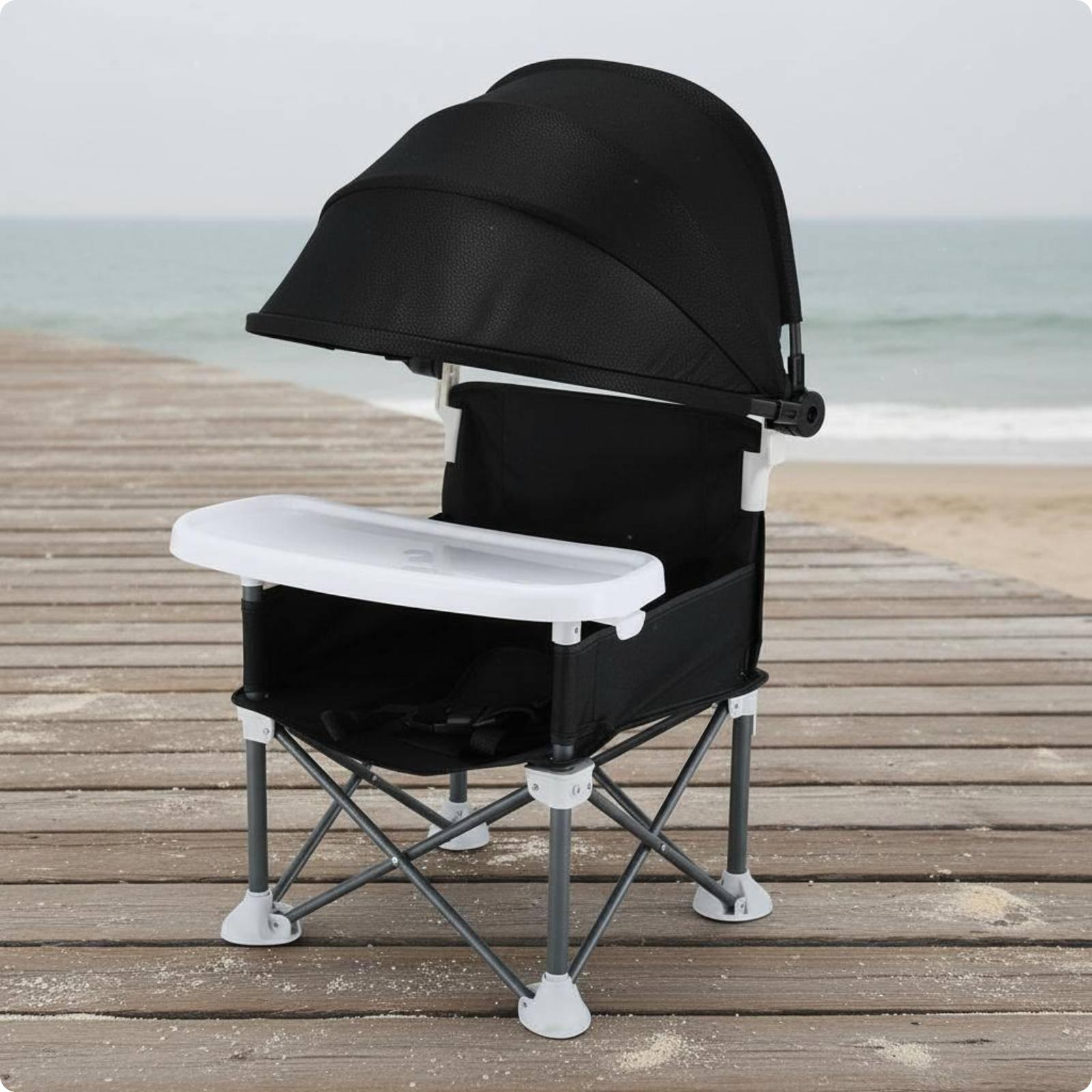 子供用折りたたみシート（キャノピー付き）屋外用ポータブルキッ - Kids Outdoor Folding Chair のレビューと価格