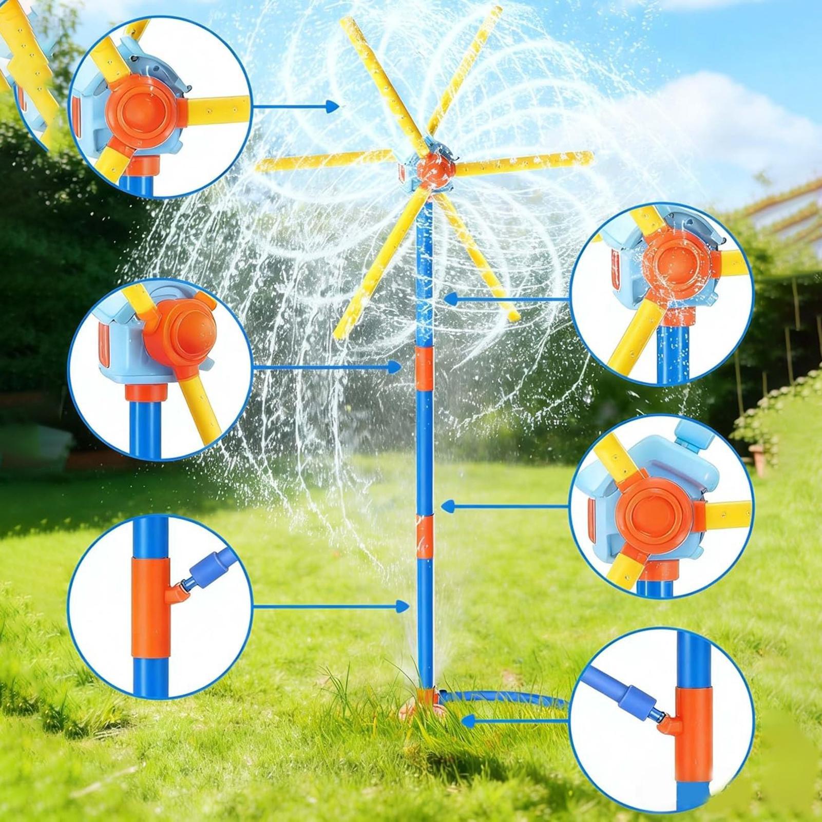 キッズスプリンクラー風車楽しいスプリンクラー54ノズルスプリ - Kids Outdoor Garden Set のレビューと価格