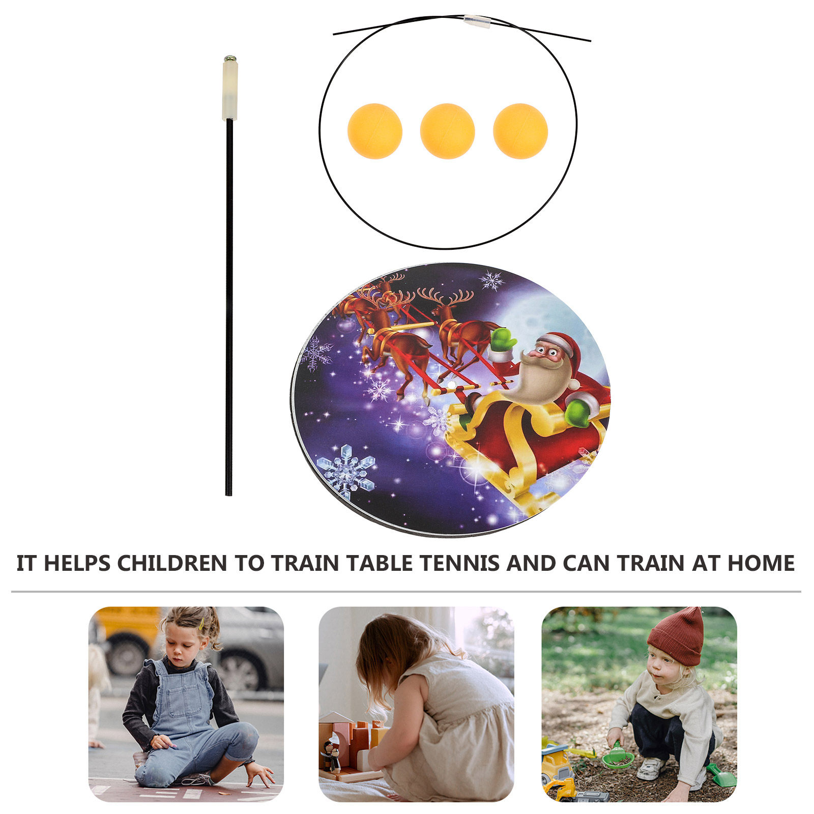 1セット卓球トレーニングデバイス家庭用屋内屋外用弾性リバウン - Kids Outdoor Table のレビューと価格