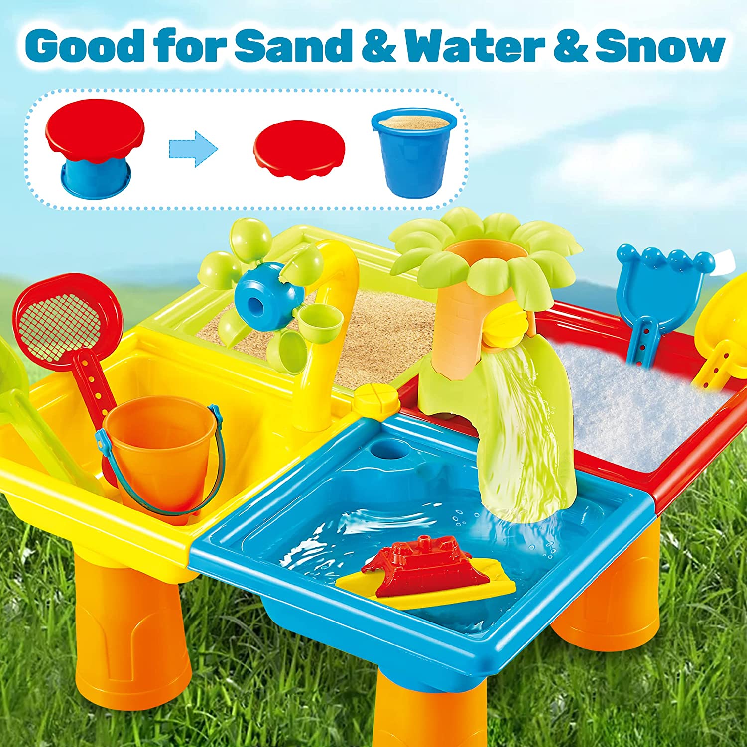 子供のためのテーブルとビーチのおもちゃ,屋外ゲーム,ベビーウ - Kids Outdoor Table のレビューと価格