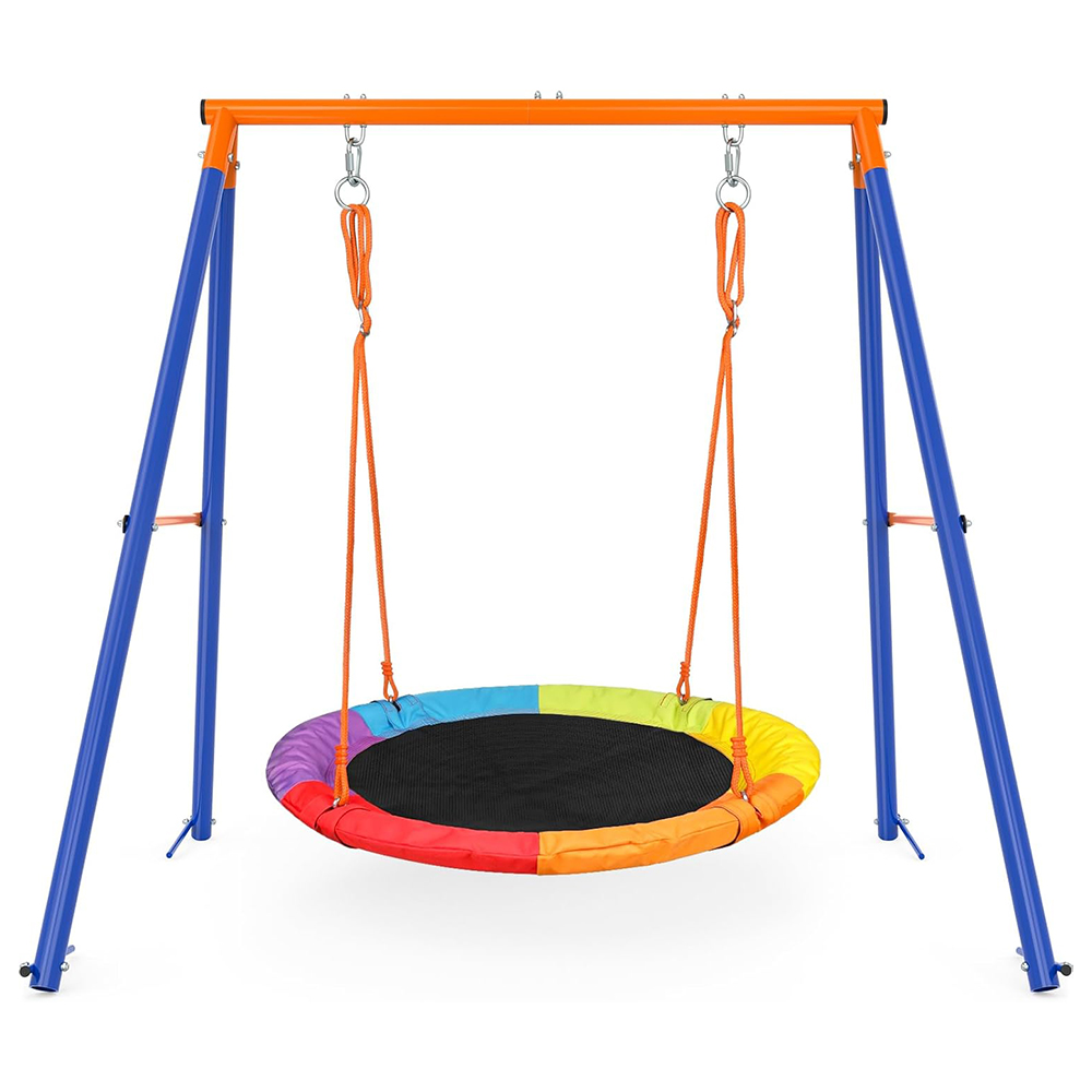 遊具用鉄製ガーデンブランコセット、大人と子供向けの屋外ブラン - Kids Outdoor Garden Set のレビューと価格