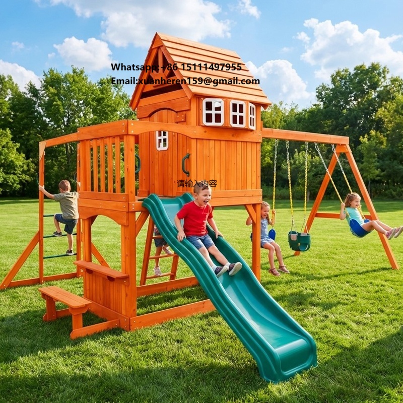 大型屋外遊具 子供用おもちゃ 遊び場 裏庭 商業施設 庭園  - Kids Outdoor Garden Set のレビューと価格