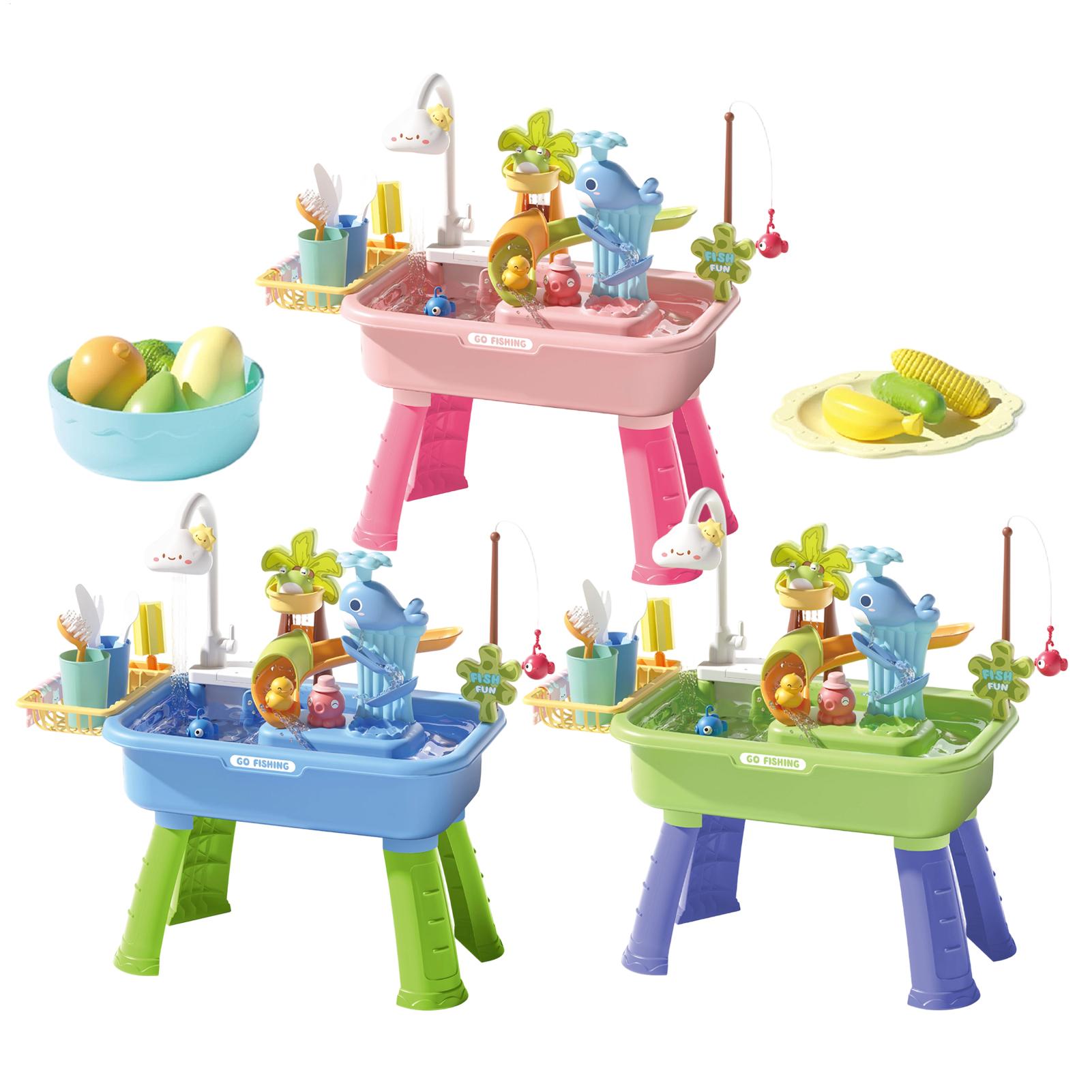 43個入り 電動キッズウォーターテーブル プレイシンク 流水 - Kids Outdoor Sensory Table のレビューと価格