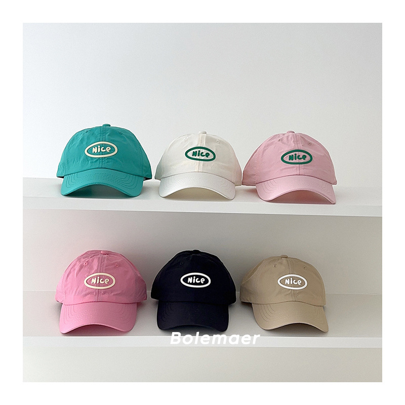 夏用野球帽 速乾 ベビーダック ピークキャップ 文字刺繍 男 - Kids Outdoor Hat のレビューと価格