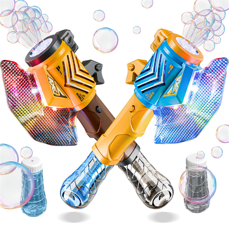 ハンドヘルドアックスバブルスティッククールライト自動バブルマ - Bubble Sword Wand のレビューと価格