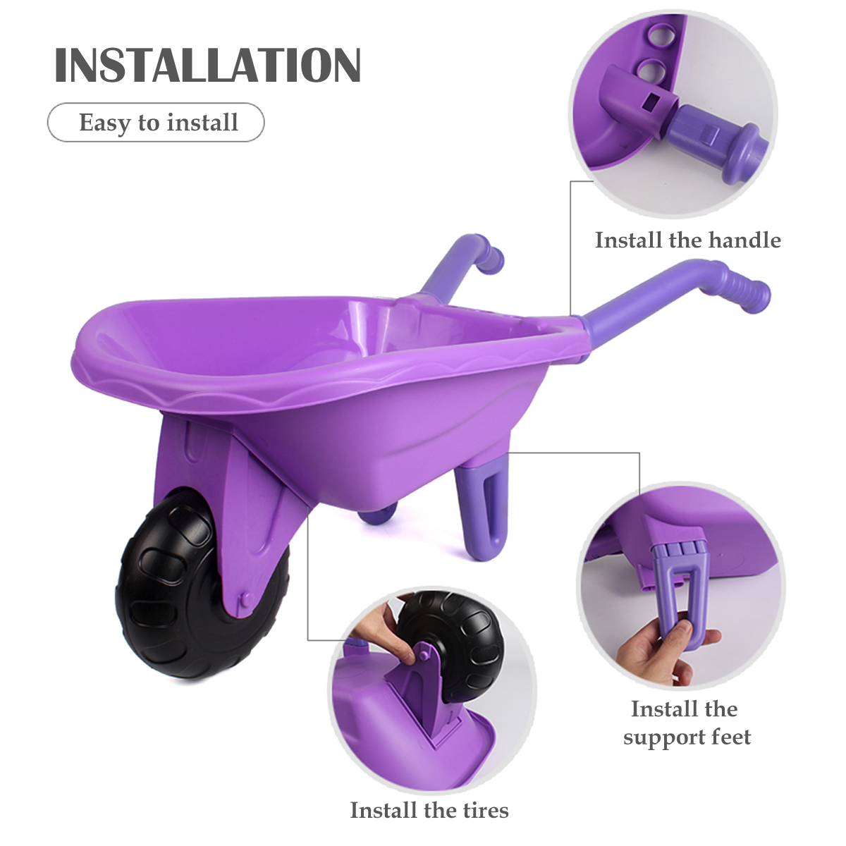 子供用園芸ツールセットおもちゃ、子供用屋外ガーデンビーチカー - Kids Outdoor Garden Set のレビューと価格