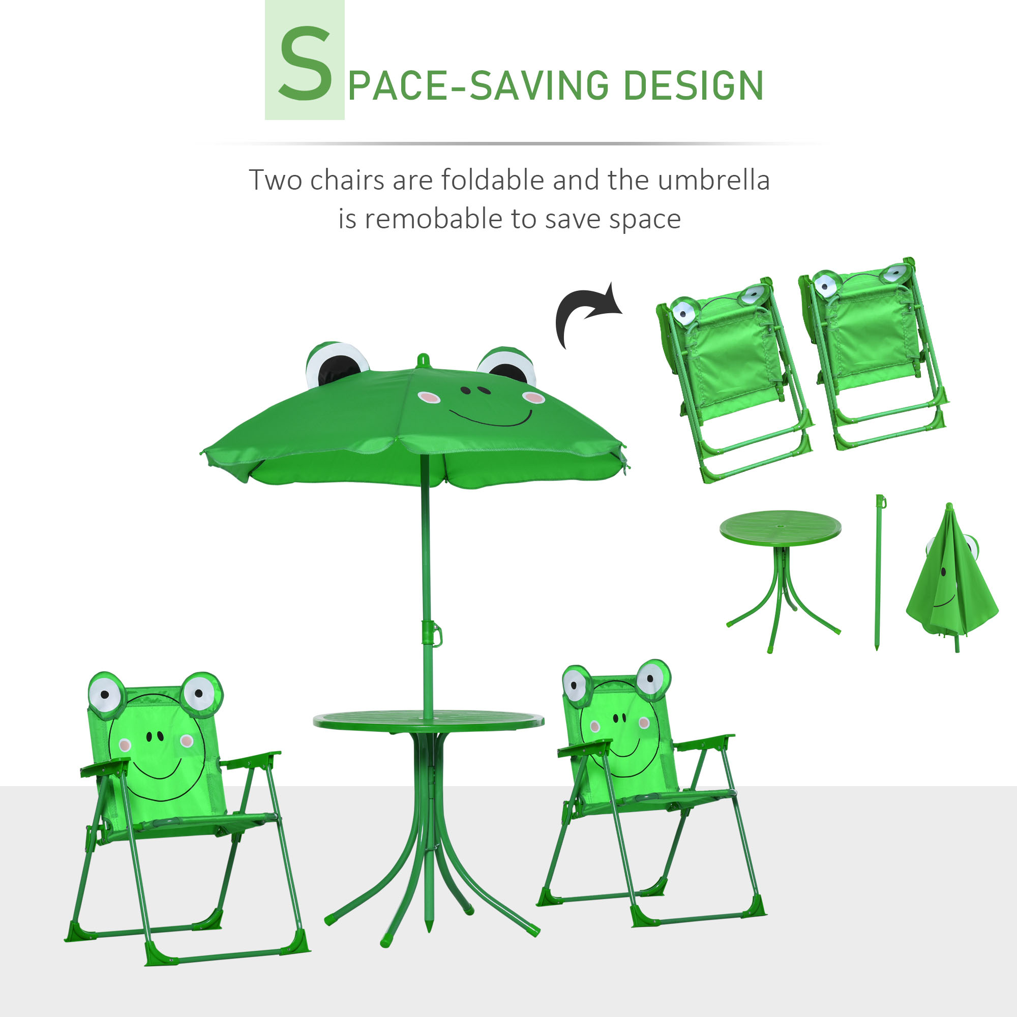子供用テーブル＆チェアセット、屋外折りたたみ式ガーデン家具、 - Kids Outdoor Picnic Table のレビューと価格