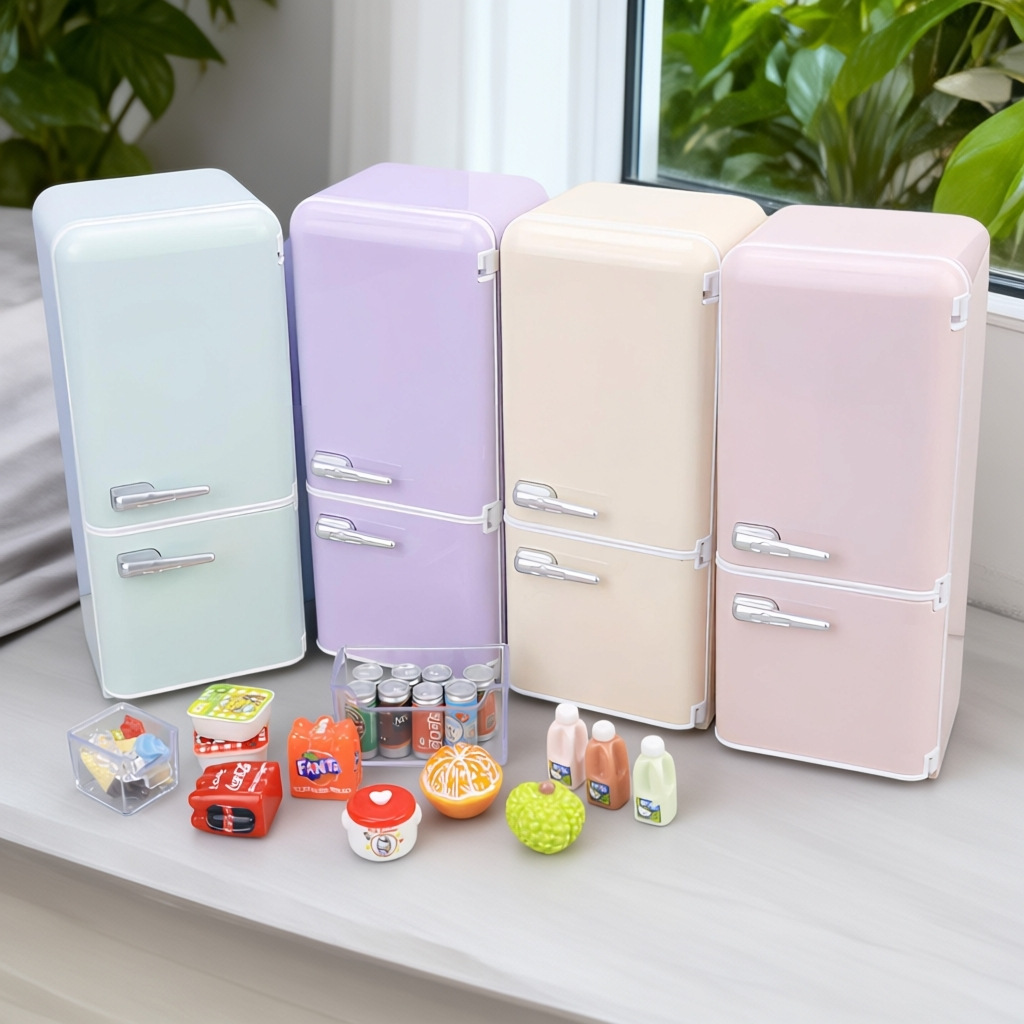 33個入りキッズミニ冷蔵庫プレイセット ライト付き ミニチュ - Kids Outdoor Kitchen Accessories のレビューと価格