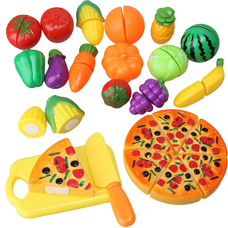 子供用フルーツと野菜のカットおもちゃセット、ごっこ遊び用キッ - Kids Outdoor Kitchen Accessories のレビューと価格