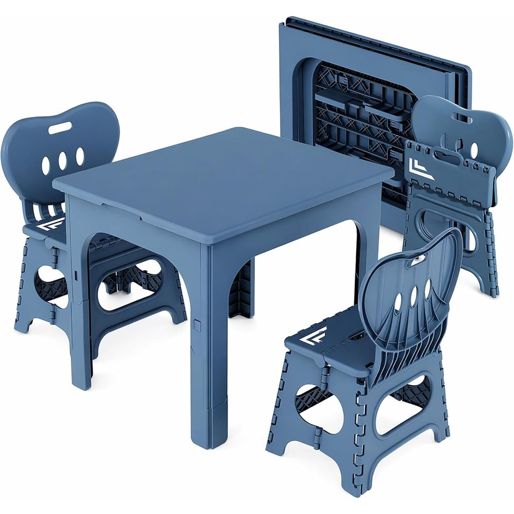 折りたたみ式テーブルと椅子セット、高さ調節可能なポータブルア - Kids Outdoor Table のレビューと価格