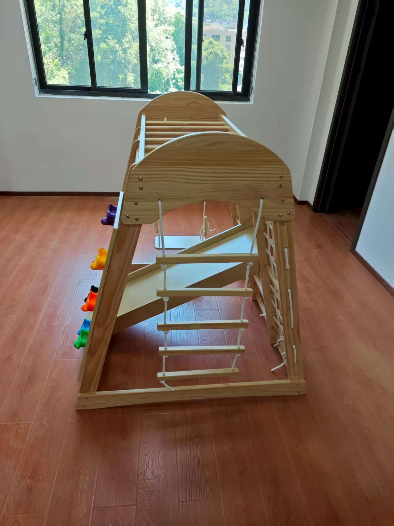 木製キッズクライミングフレーム、はしご、おもちゃ、クライムゲ - Kids Outdoor Frame のレビューと価格