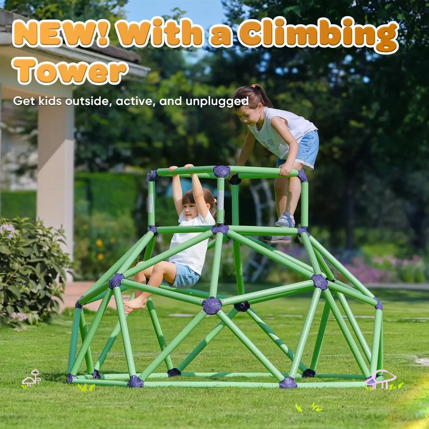 Zupapa モンキーバー クライミングドーム - 子供用の - Kids Outdoor Jungle Gym Dome のレビューと価格