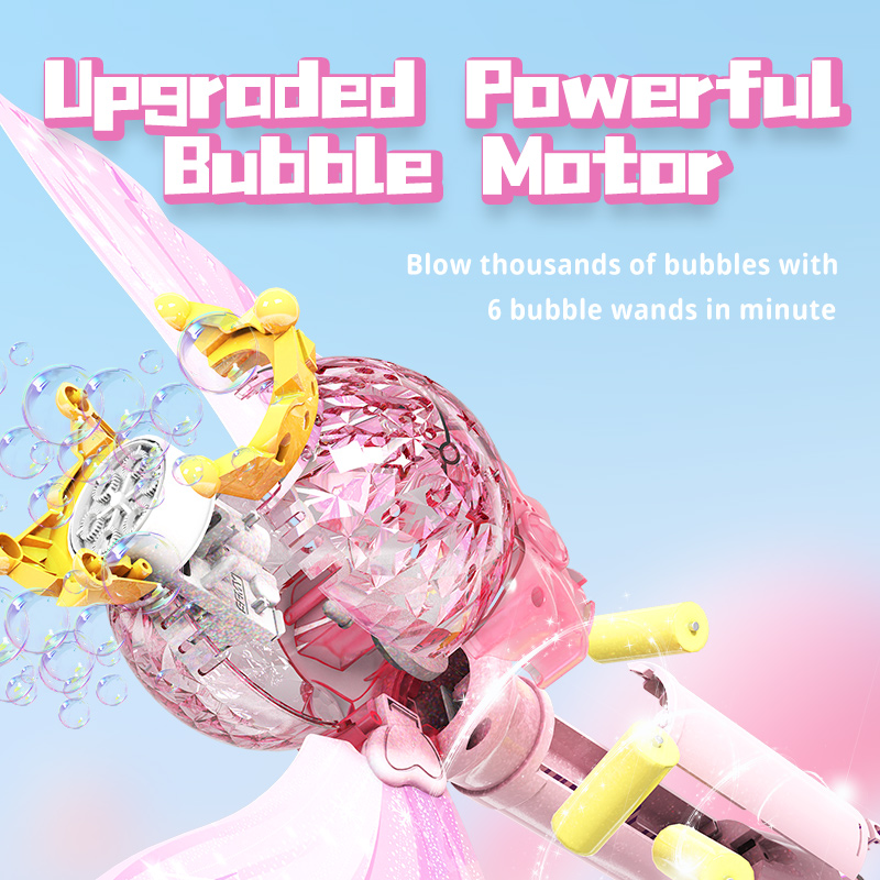 プリンセスエンジェルウィングバブルワンド電動自動バブルブロワ - Bubble Sword Wand のレビューと価格