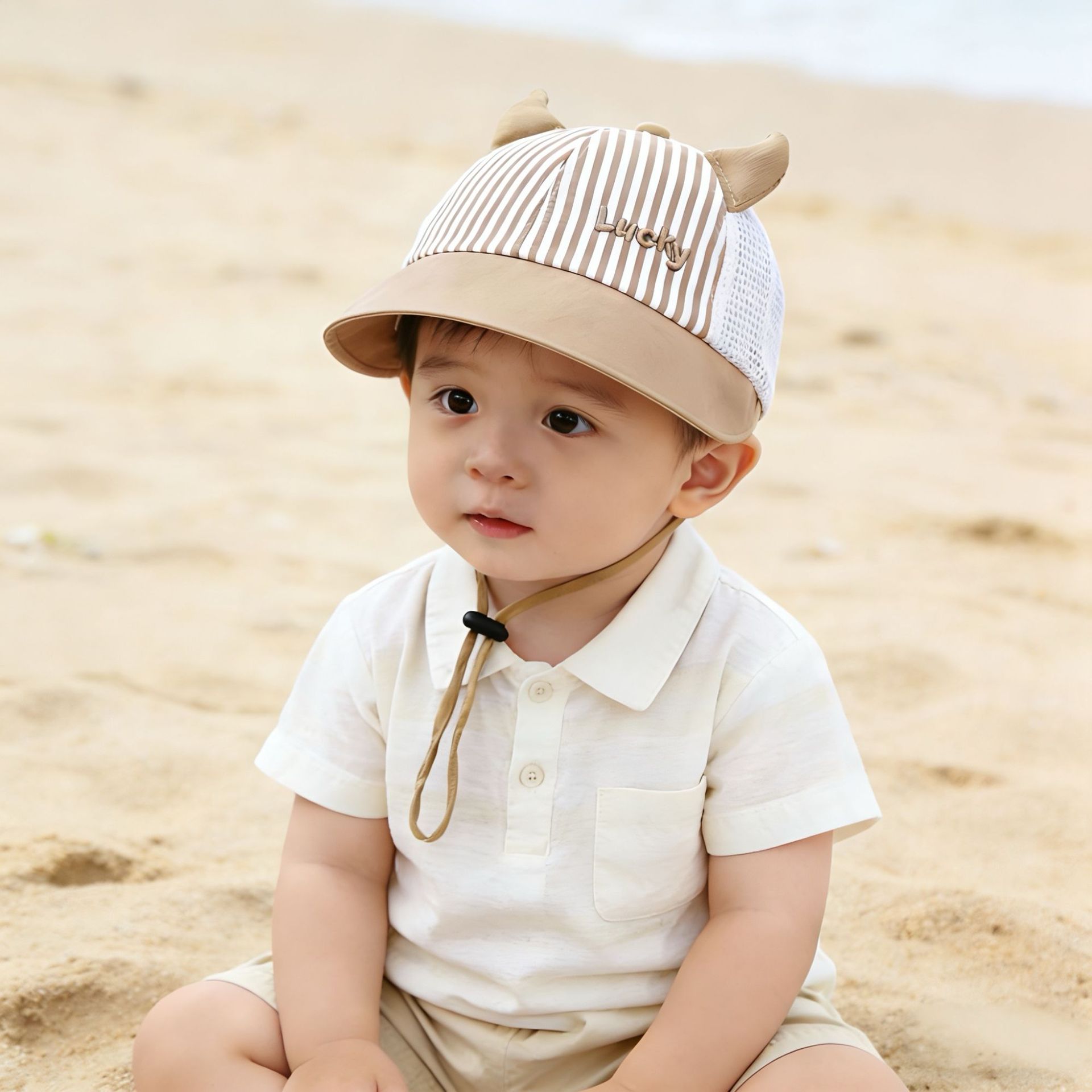 ベビーキッズコットン野球帽幼児男の子女の子屋外子供用サンハッ - Kids Outdoor Hat のレビューと価格