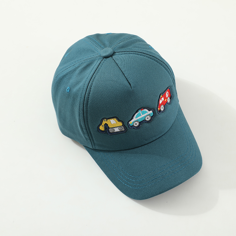 男子学生野球帽車両掘削機刺繍入り子供屋外夏キッズキャップ 2 - Kids Outdoor Hat のレビューと価格