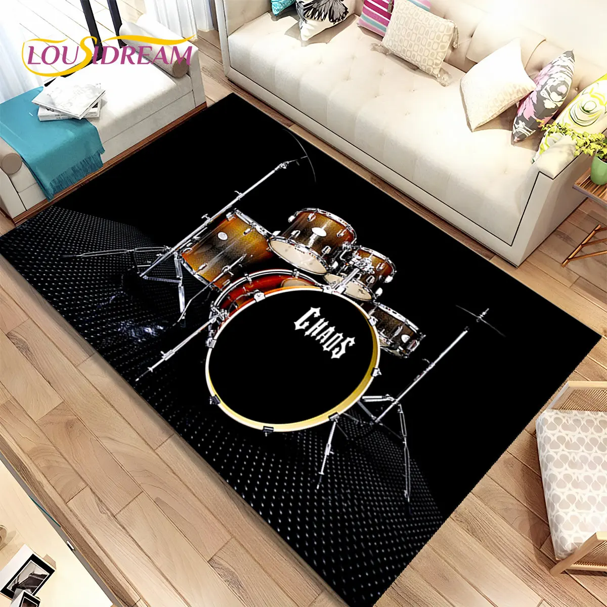 ドラムキット、ドラムセット、楽器、エリアラグ、カーペット、家 - Kids Outdoor Instruments のレビューと価格