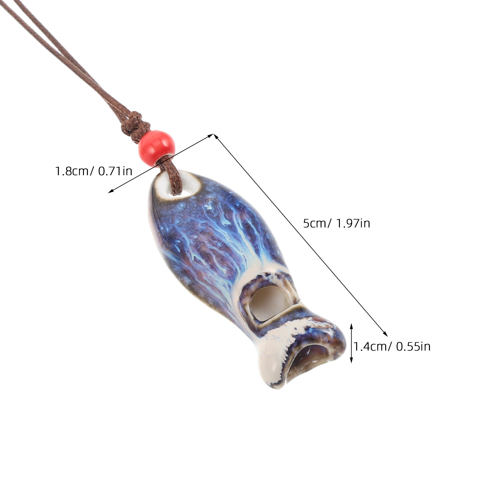 2 個セラミック魚笛ペンダント手作りヴィンテージ小型楽器磁器 - Kids Outdoor Instruments のレビューと価格