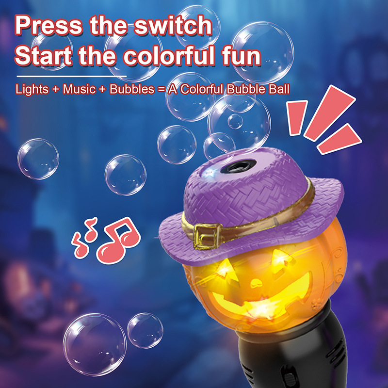 子供のためのハロウィーンライトアップカボチャバブルブロワー、 - Bubble Sword Wand のレビューと価格
