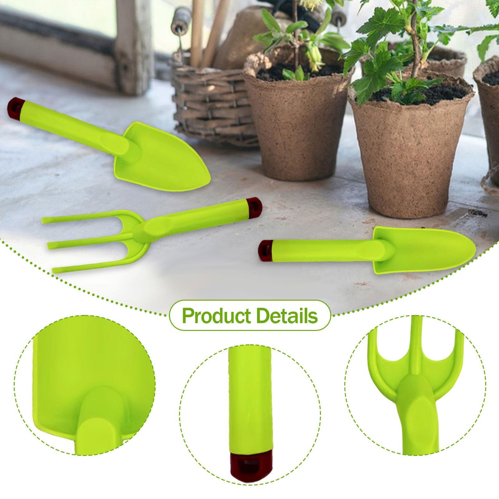 ミニキッズガーデニングツールポータブルレーキシャベルセット屋 - Kids Outdoor Garden Set のレビューと価格