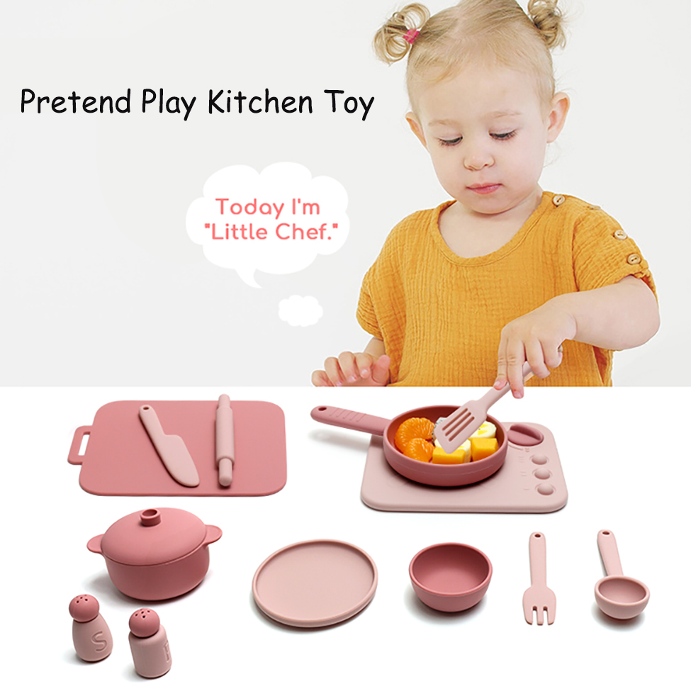 13点セット シリコン製おままごとセット おもちゃ ごっこ遊 - Kids Outdoor Kitchen Accessories のレビューと価格