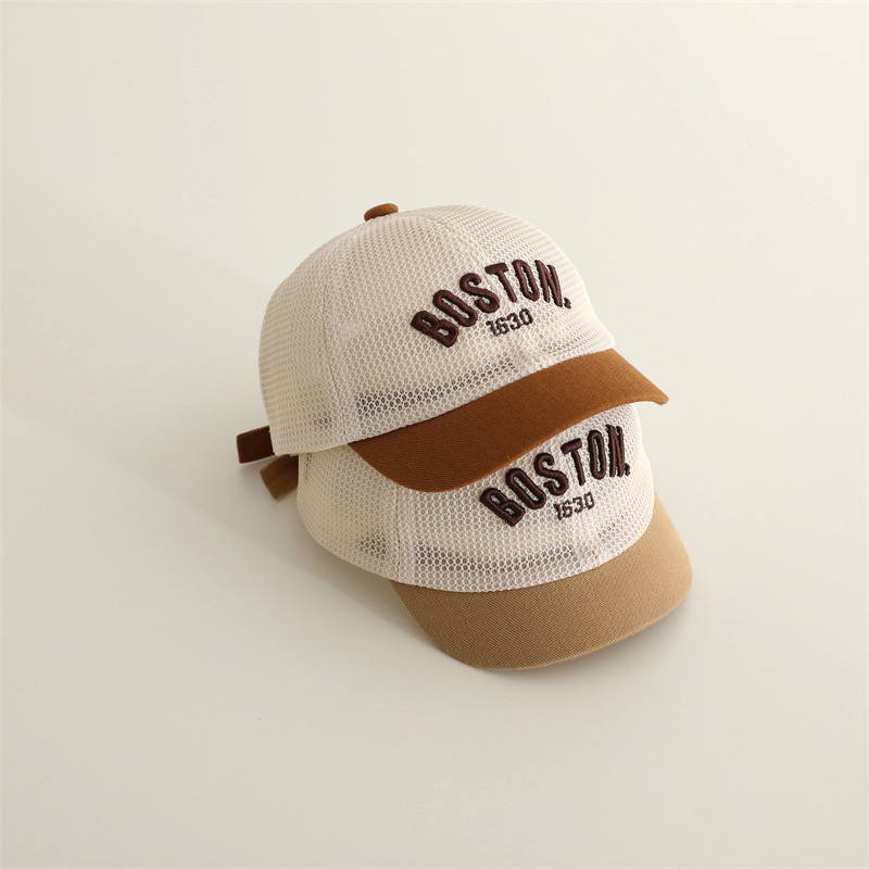文字刺繍入りベビーベースボールキャップ 夏用メッシュ通気性幼 - Kids Outdoor Hat のレビューと価格