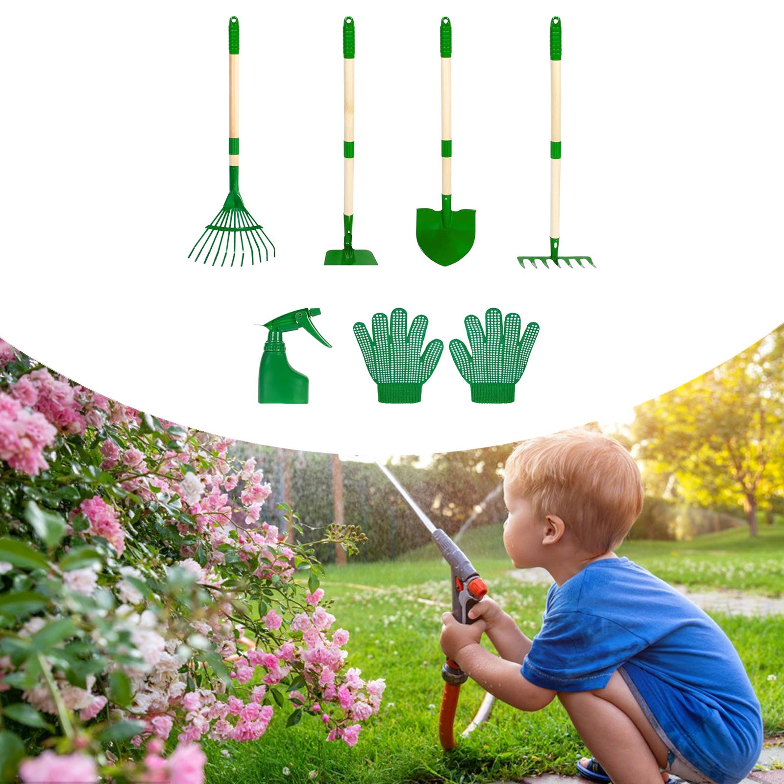 6x キッズガーデニングツールセット屋外掘削雑草おもちゃ誕生 - Kids Outdoor Garden Set のレビューと価格