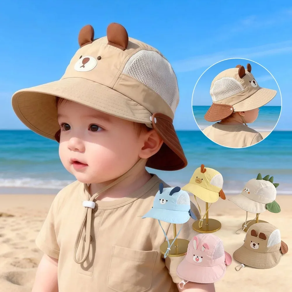 かわいい漫画ベビー漁師帽子夏メッシュ通気性バケットハット幼児 - Kids Outdoor Hat のレビューと価格