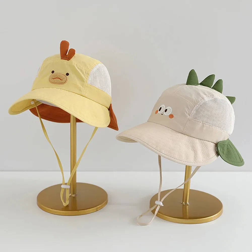 かわいい漫画ベビー漁師帽子夏メッシュ通気性バケットハット幼児 - Kids Outdoor Hat のレビューと価格