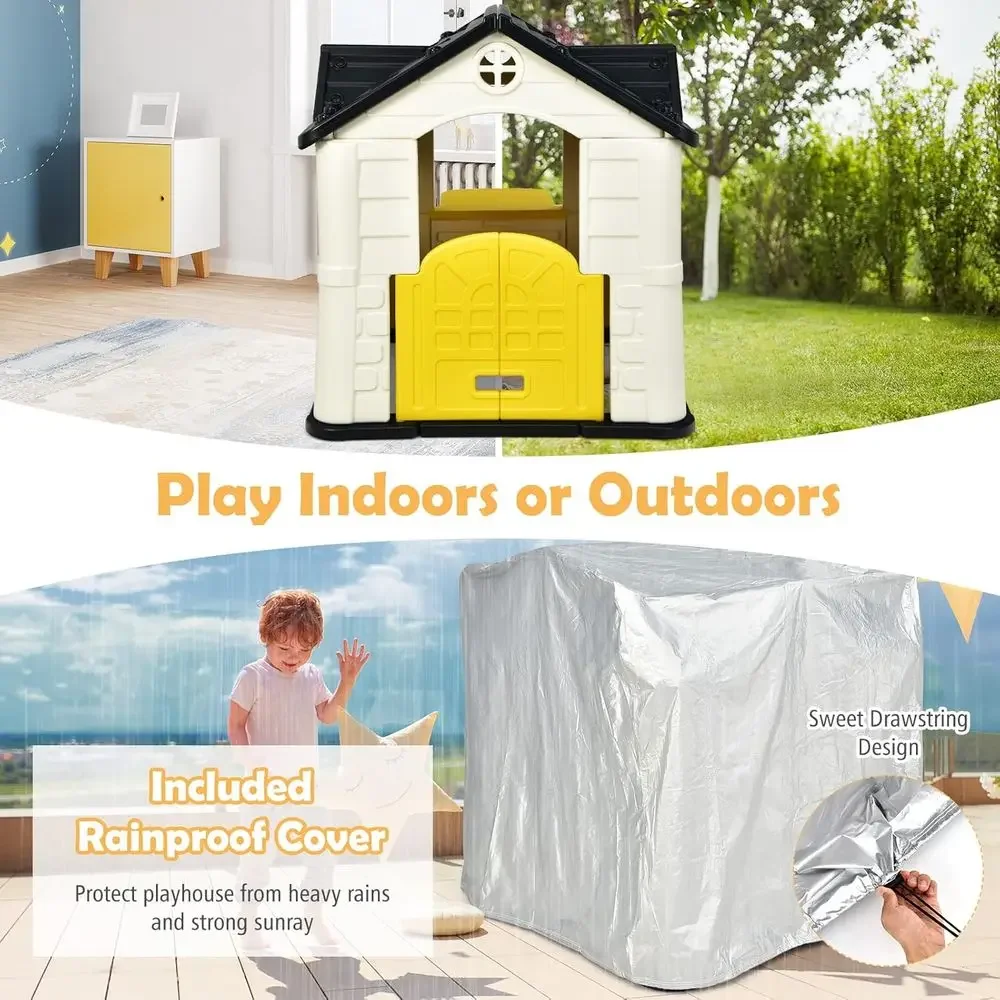 プレイハウスまたはキッズ用、屋外ガーデンゲームコテージ（実用 - Kids Outdoor Picnic Table のレビューと価格