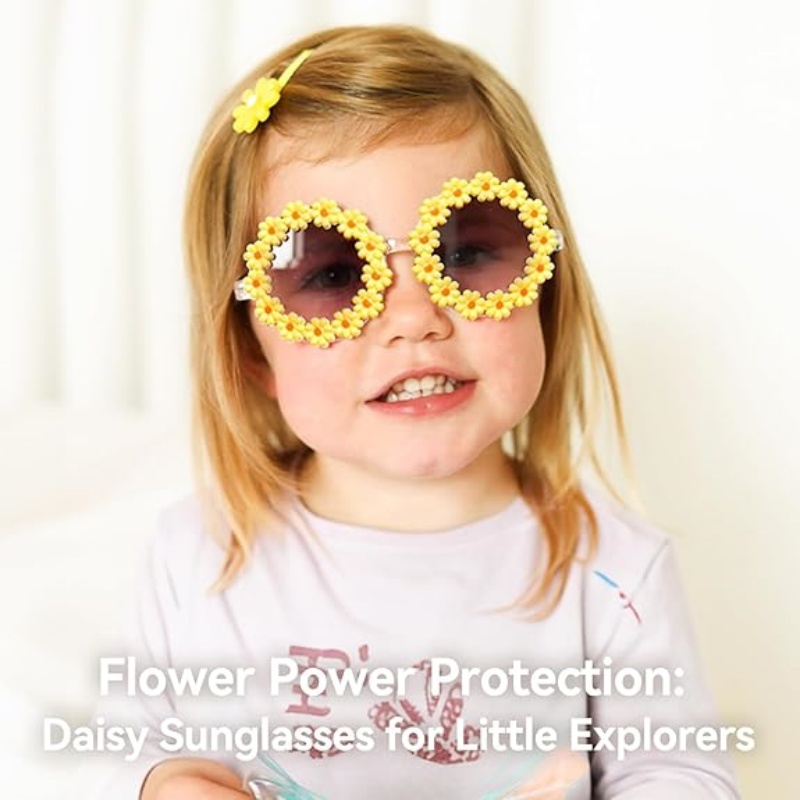 1-16 個ニューキッズサングラスかわいいデイジーフラワーフ - Kids Outdoor Frame のレビューと価格