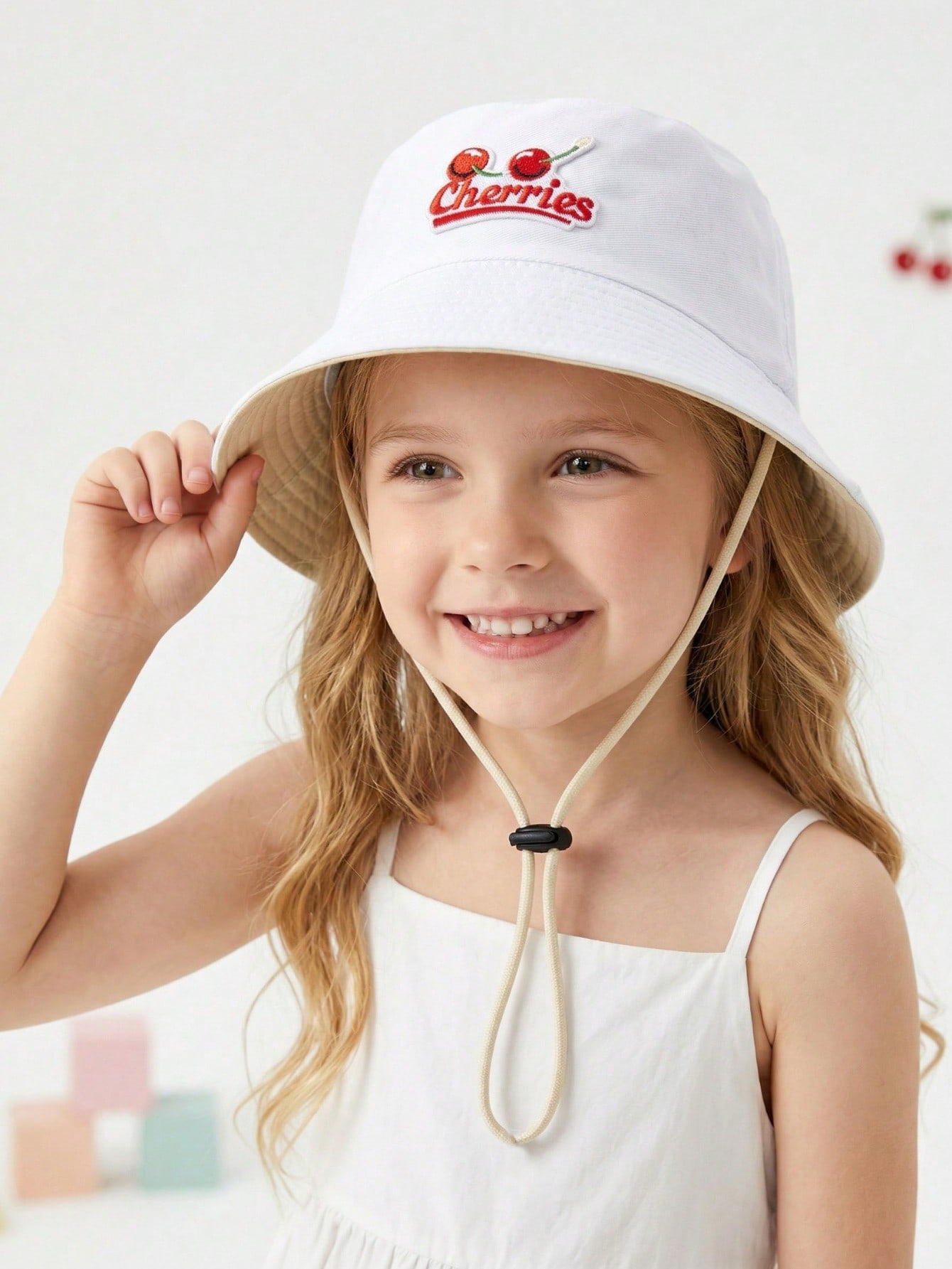 1 個 2-6Y キッズレッドチェリーフィッシャーマンハット - Kids Outdoor Hat のレビューと価格