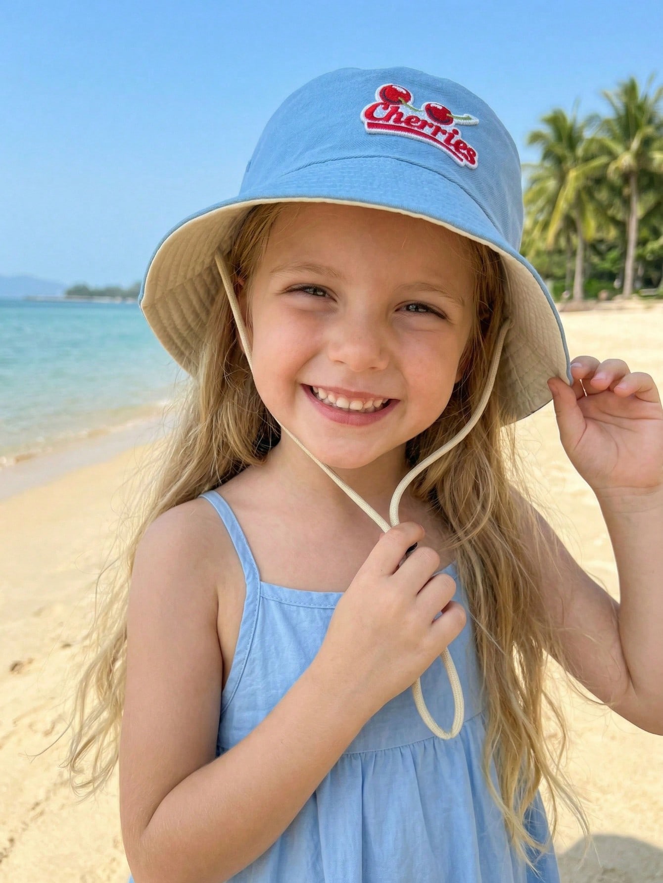 1 個 2-6Y キッズレッドチェリーフィッシャーマンハット - Kids Outdoor Hat のレビューと価格